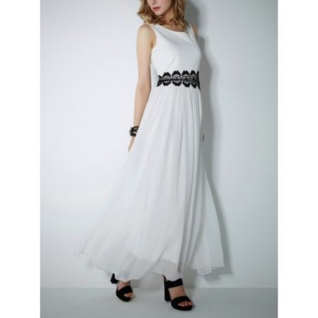 μακρύ λευκό φόρεμα | eviza.gr