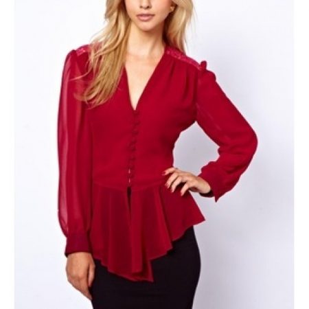κόκκινο γυναικείο πουκάμισο | eviza.gr