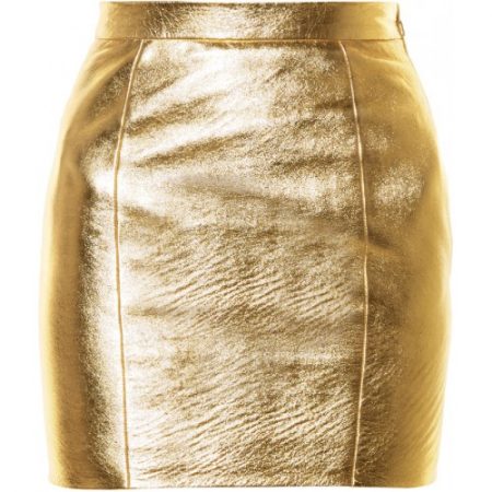 χρυσό δέρμα φούστα | eviza.gr